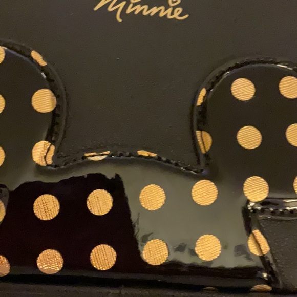 🔥 🎄DISNEY Minnie Mouse Black Crossbody Bag NWT Retail $60 LAST ONE - Picture 7 of 7